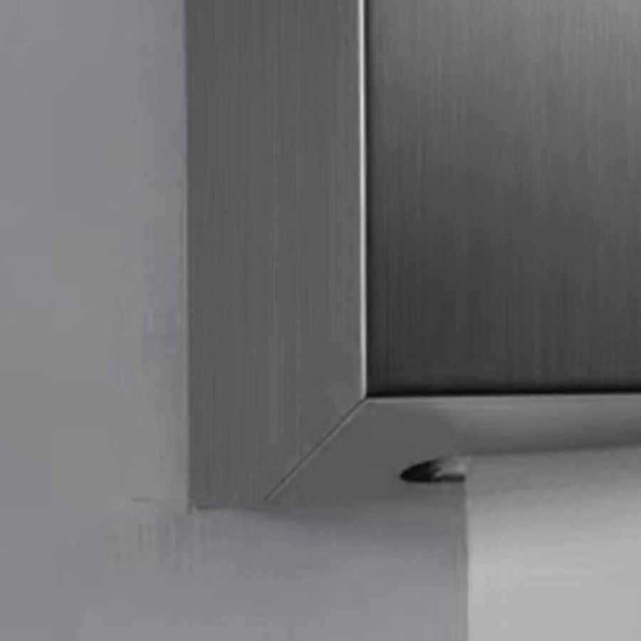 Wandmontierter Papierhandtuchspender von aimo aus Edelstahl in Silber - Bild 2