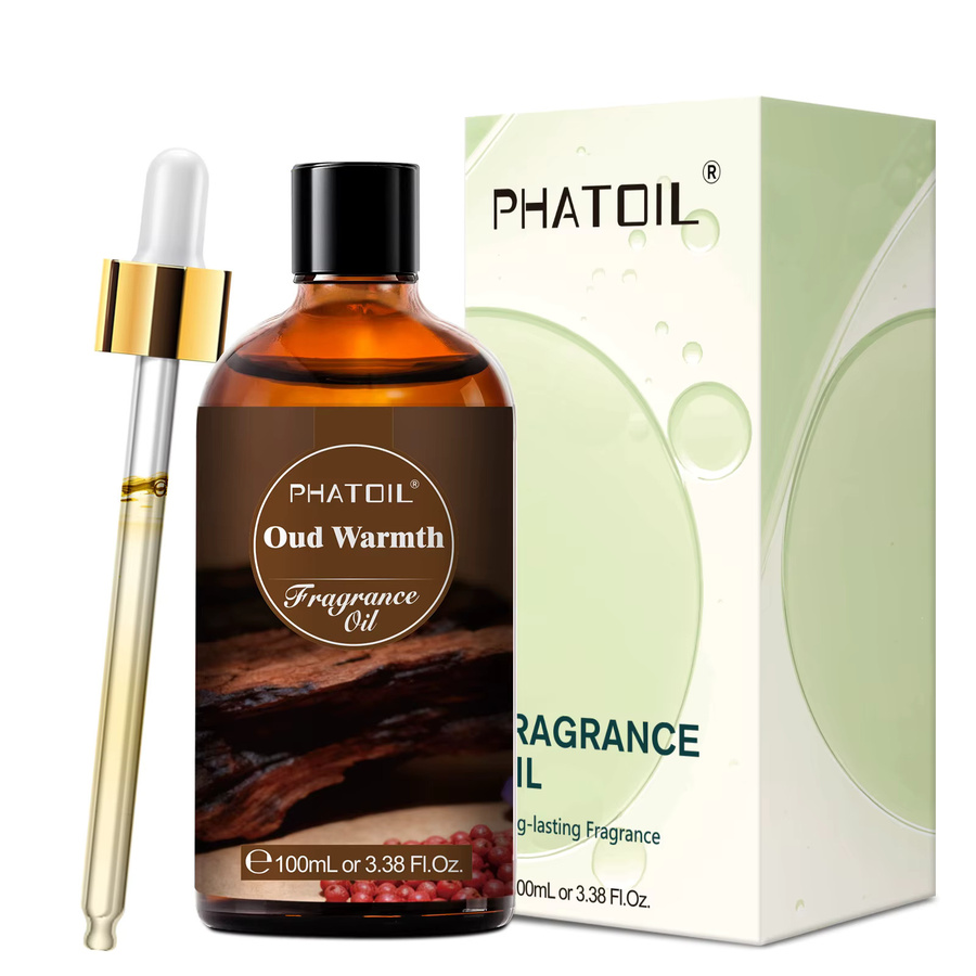 PHATOIL Oud Warmth Duftöl, 100 ml, Santal, Vanille, Amber, schwarze Orchidee - Bild 2
