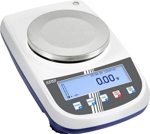 Kern PLJ 6200-2A Präzisionswaage in Silber mit 6,2 kg Wägebereich und 0,01 g Ablesbarkeit - Bild 1