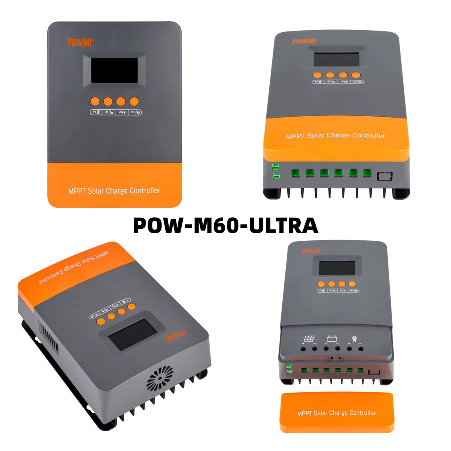 PowMr M60 ULTRA 60A MPPT Solarladeregler für 12/24/36/48V mit LCD und Parallelfunktion für Blei- und Lithiumbatterien (Max. PV 160V) - Bild 7