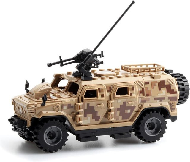 Weltkrieg Armee Militär Soldaten Polizei SWAT gepanzertes Fahrzeug, DIY Bausteine Ziegel, ab 6 Jahren - Bild 1