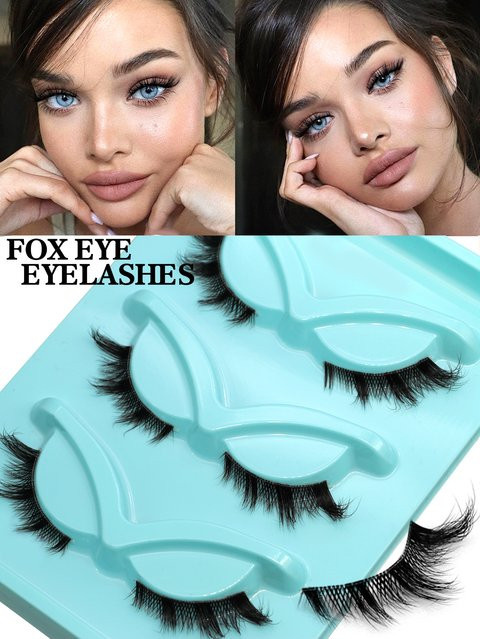 Veltrinay Künstliche Wimpern, 3D-Locken, Natürlich, Unisex - Bild 1
