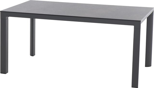 Siena Garden Gartentisch Silva Rechteckig HPL Titan Matt mit Aluminiumgestell - Bild 1