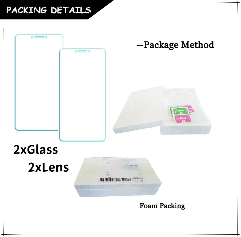 6in1 Panzerglas Schutzset für Xiaomi Redmi Note 13 Pro inklusive Kameraobjektivschutz in Transparent - Bild 5