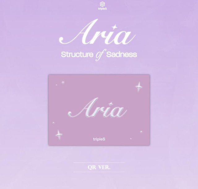 TripleS Einzelalbum Aria QR-Version in Lila - Bild 1
