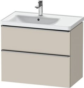 Duravit Waschtischunterschrank D-Neo beige matt, Wandhängend, B/T/H: 78,4 x 45,2 x 62,5 cm - Bild 1