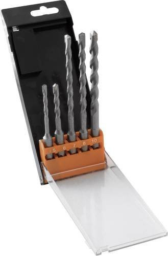 AVIT AV08012 Hartmetall Hammerbohrer-Set 5-teilig mit SDS-Plus Aufnahme in Silber - Bild 1