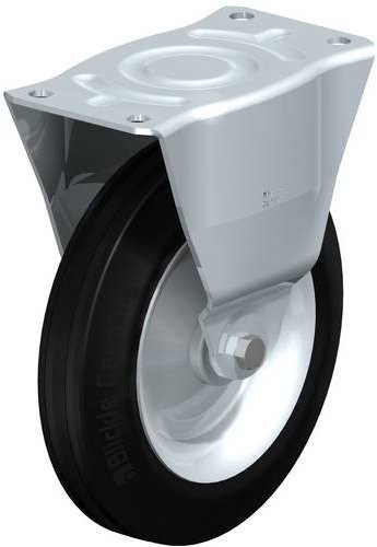 Blickle Bockrolle B-RD 252R in Schwarz-Grau mit 250 mm Rad-Durchmesser und 450 kg Tragfähigkeit - Bild 1