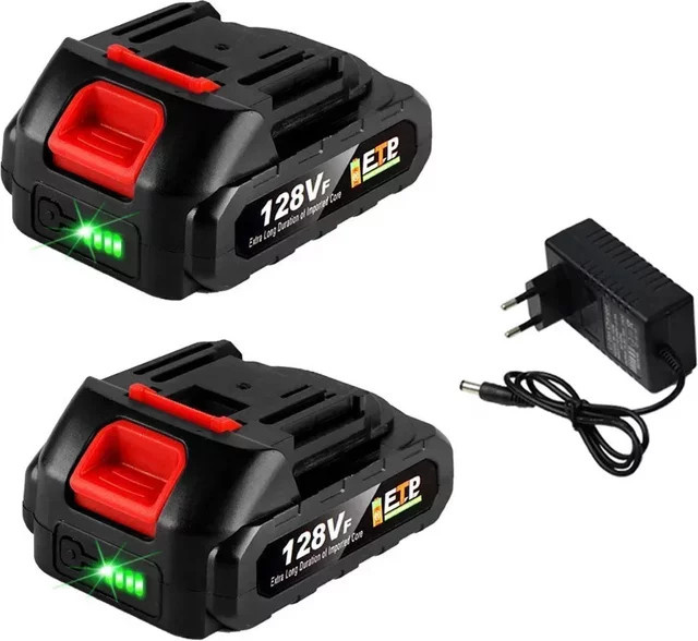 Makita Lithium-Ionen-Akku 18 V 128 VF mit LED-Anzeige in Schwarz - Bild 1