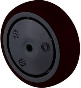 BS Gummirad Rollenrad schwarz Durchmesser: 75 mm - Bild 1