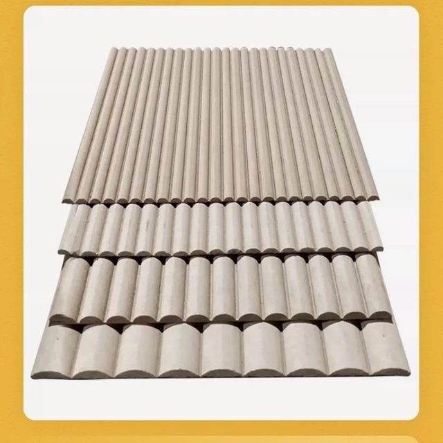 Biegbare Wellenplatte aus MDF als dekorative Wandverkleidung - Bild 1