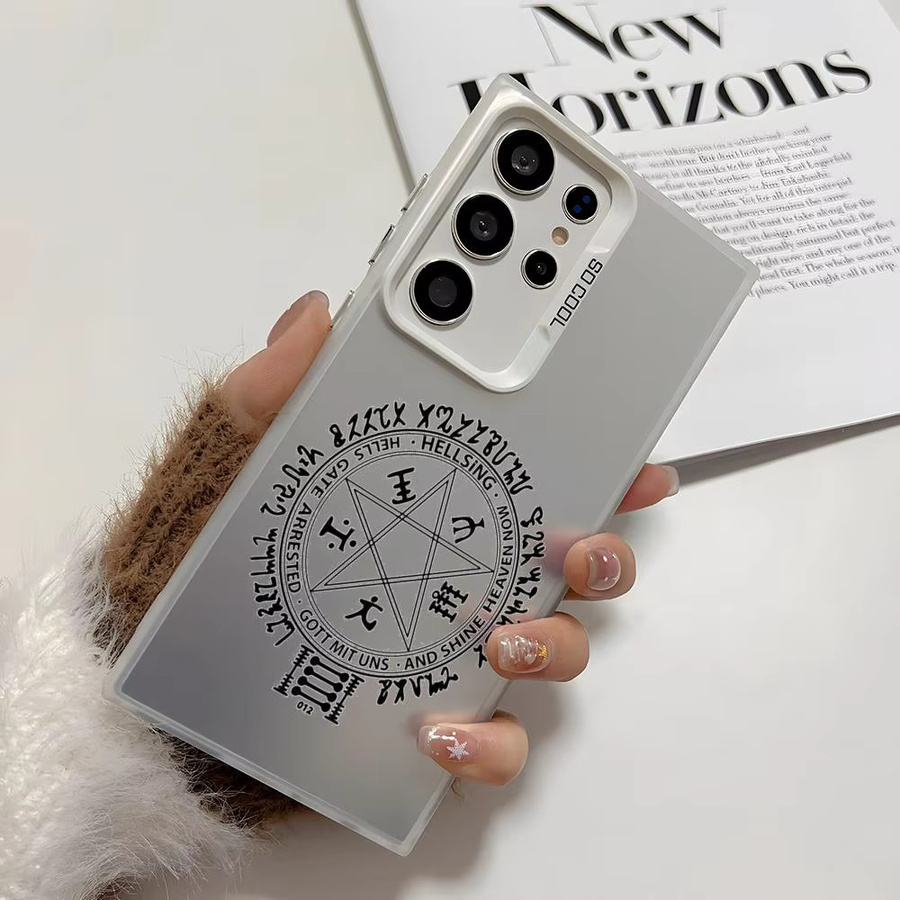 H-Hellsing Anime Silikon Handyhülle für Samsung Galaxy S25 Edge S24 S23 S22 S21 S20 Ultra in Bunt und Silber - Bild 3