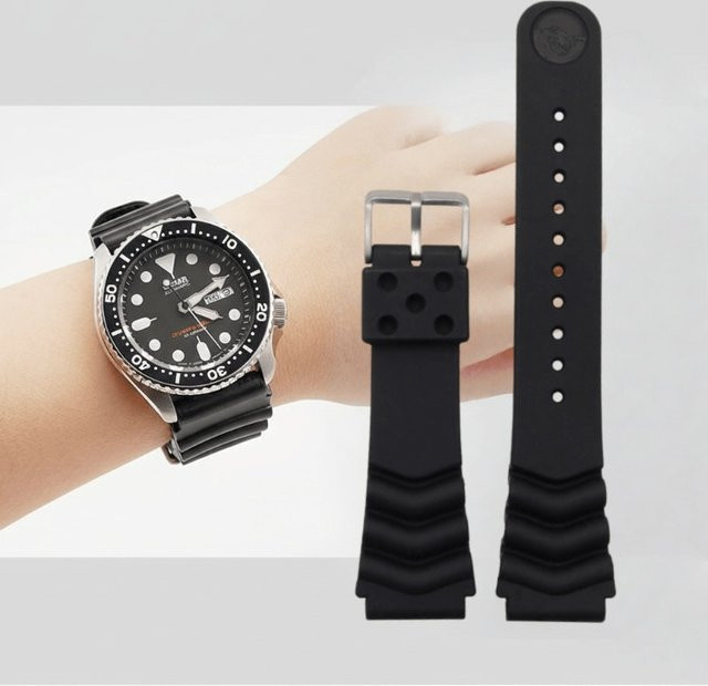 JBAILI Uhrenarmband Silikon, Schwarz, Unisex - Bild 1