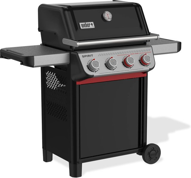 Weber Spirit E-425 GBS Gasgrill in Schwarz mit porzellanemaillierten Gusseisenrosten - Bild 1