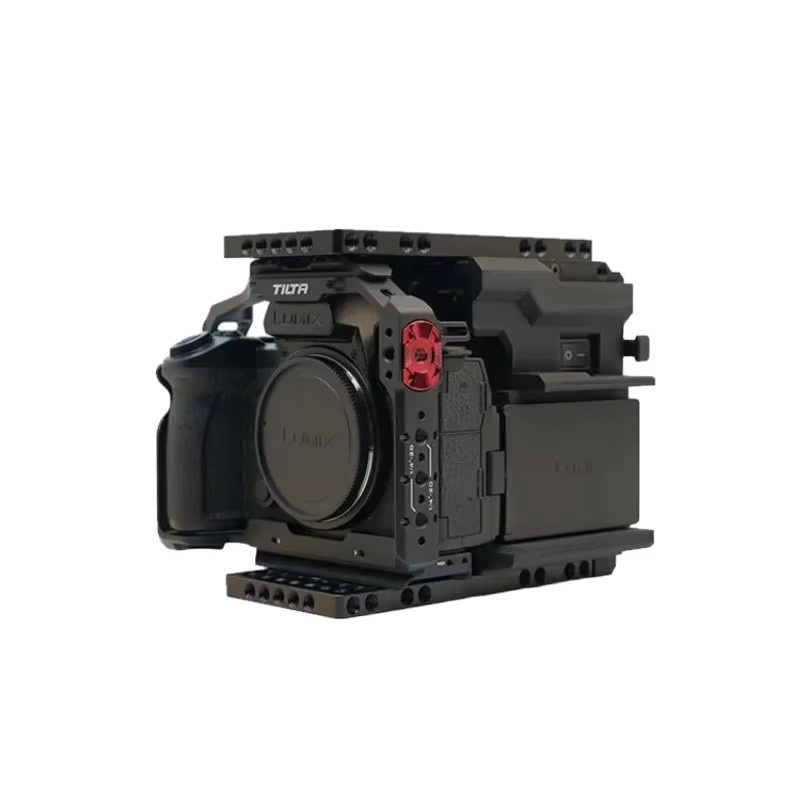 FusionRig Cineback Kamerakäfig-Erweiterungsmodul für Panasonic LUMIX S5M2 und S5M2X, kompatibel mit Tilta TAT50 und SmallRig 4023, Schwarz - Bild 5