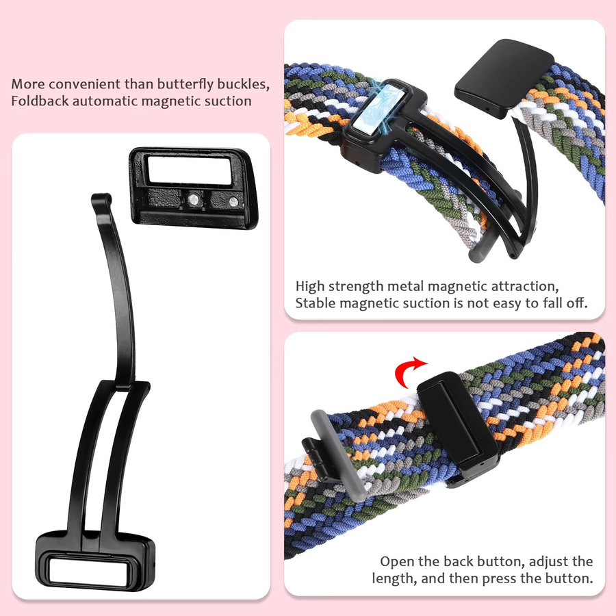 Xiaomi Armband, Nylon, Magnetverschluss, Bunt - Bild 4