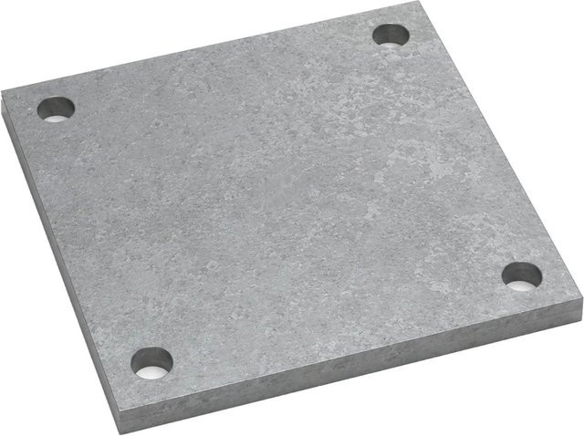 SO-TECH Anschweißplatte aus Stahl in Schwarz, B/B/H: 150 x 150 x 8 mm - Bild 1