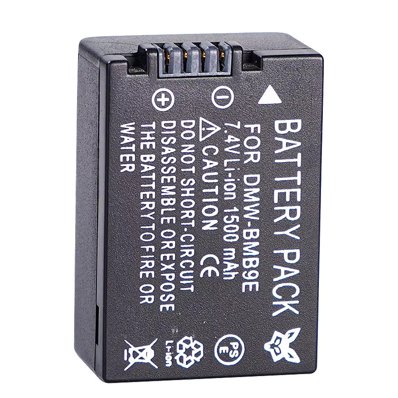 DMW-BMB9 BMB9E Li-Ion Akku 1500 mAh für Panasonic Lumix DC-FZ82 FZ70 FZ60 FZ100 FZ150 FZ40 FZ45 FZ47 in Schwarz - Bild 2