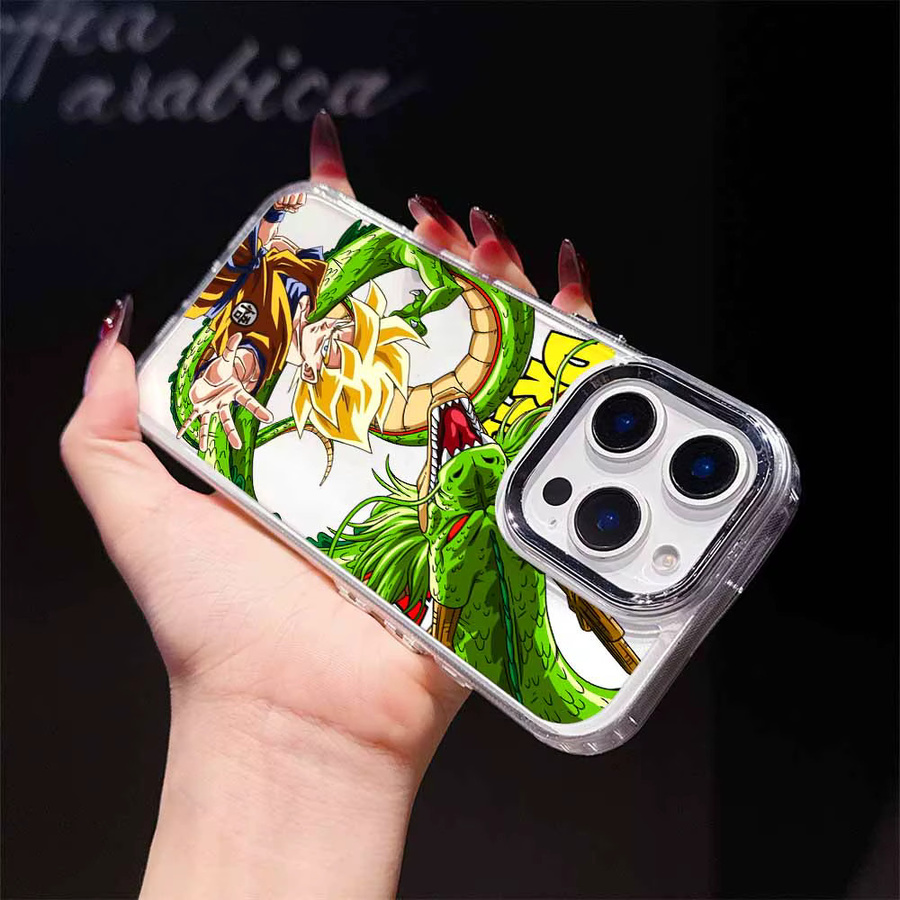 Transparente Dragon Ball Anime Handyhülle aus Silikon für Apple iPhone 17 AIR 16E 15 14 13 12 11 Pro Max Plus - Bild 3