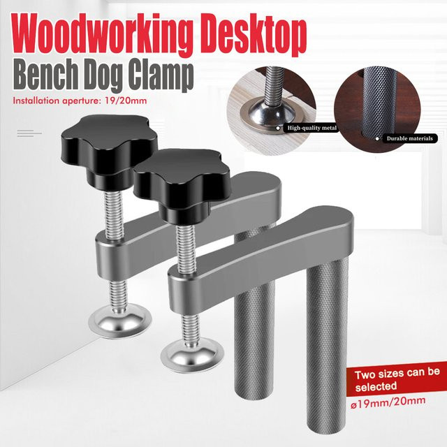 QDS Schnellspannzwinge aus Aluminiumlegierung in Silber, 19mm Hundeklemme für die Holzbearbeitung - Bild 1