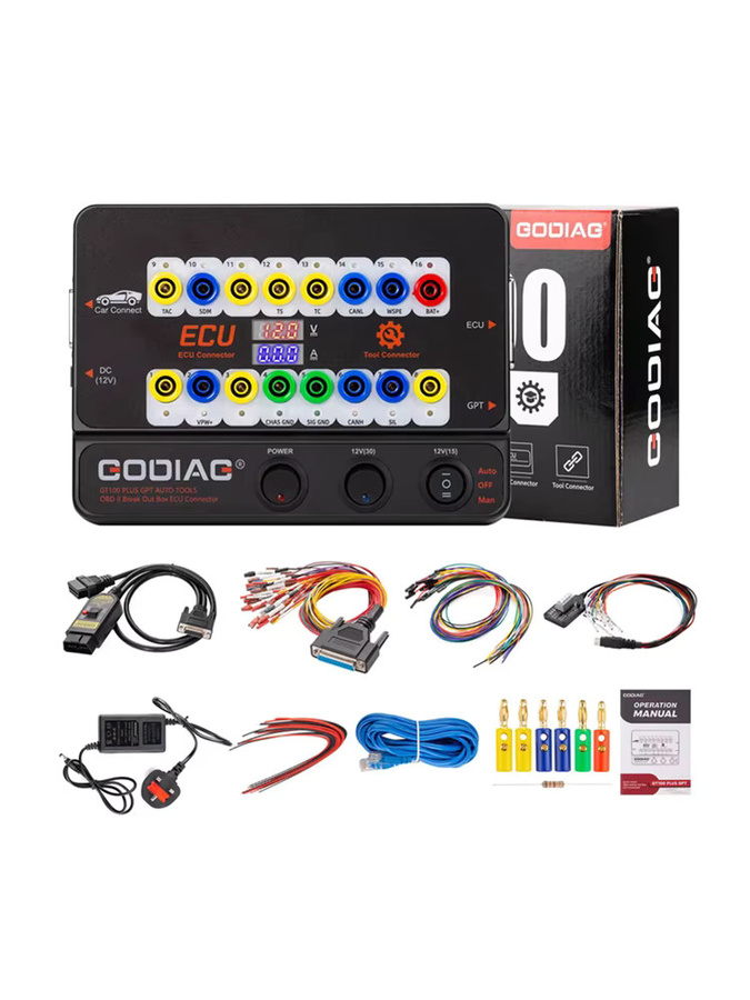 GODIAG GT100 PLUS GPT ENET DoIP Breakout-Box ECU-Anschluss für OBD II, Schwarz - Bild 7