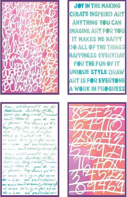 Sizzix Stencil Set Words and Numbers - Bild 1