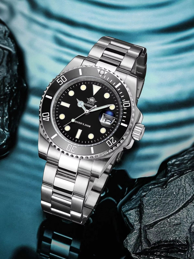 ADDIESDIVE Armbanduhr, Quarz, Edelstahl, Keramik, Herren - Bild 6