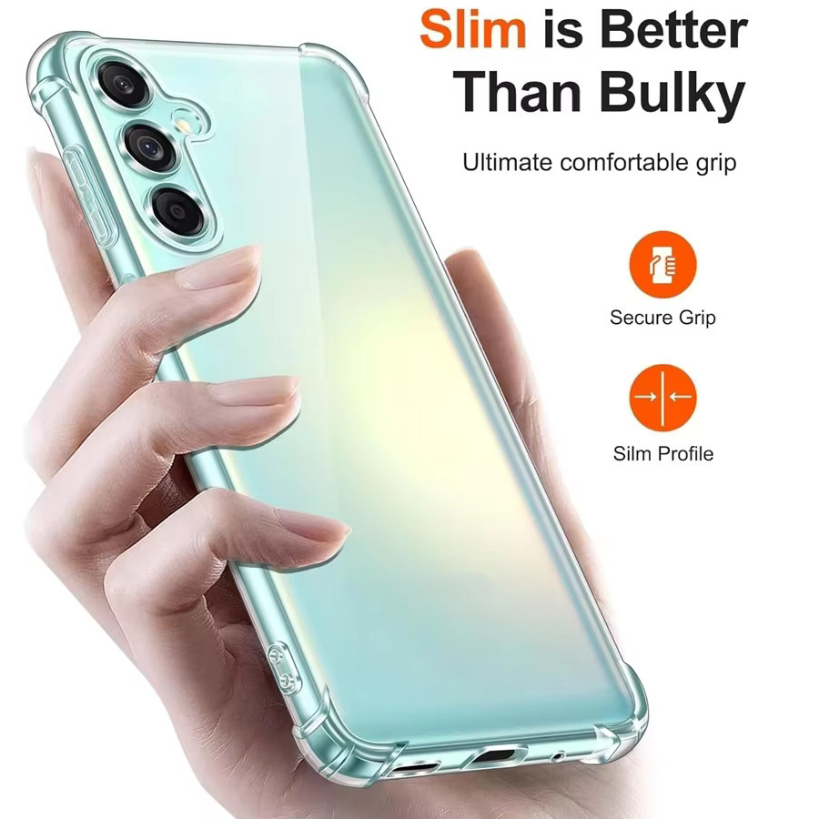 Stoßfeste Silikonhülle für Samsung Galaxy A07 A17 5G A16 A06 A15 A25 A35 A55 A26 A36 A56 M15 M35 M55 M34 in Transparent - Bild 2