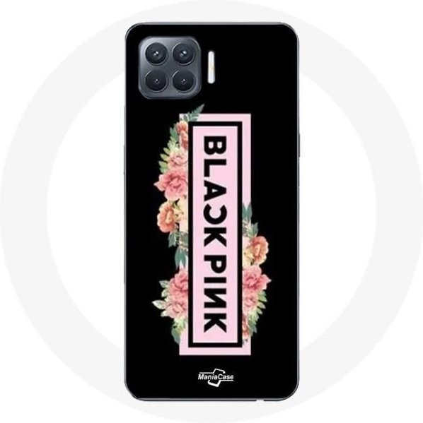 MANIACASE Handyhülle für Oppo A93 mit Blackpink K-Pop Logo in Schwarz und Pink - Bild 1