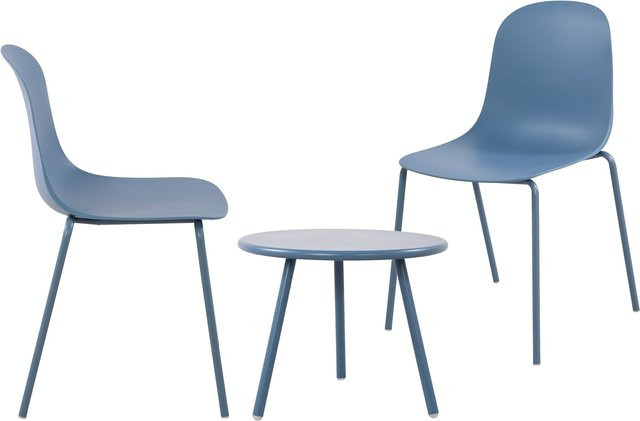 CLP 2er Sitzgruppe Berdin Garten-Set bestehend aus 2 stapelbaren Stühlen und 1 Tisch, wetterfestes Outdoor-Set für deinen Garten - Bild 1