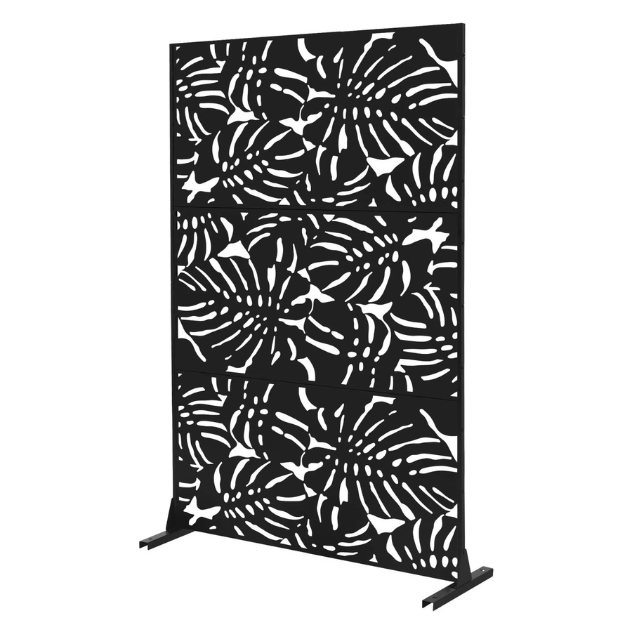 ML-Design Metall-Sichtschutz Roma aus Stahl in Schwarz, B/H: 120 x 183 cm - Bild 2