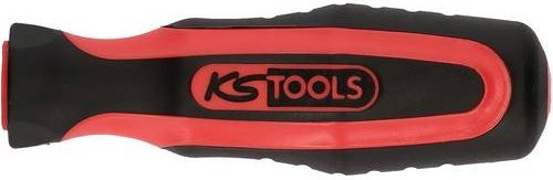 KS Tools Feilenheft mit Rundaufnahme in Rot, Länge: 120 mm - Bild 1