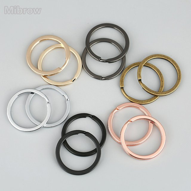 Mibrow Schlüsselanhänger, Runde Split Rings, Unisex - Bild 1