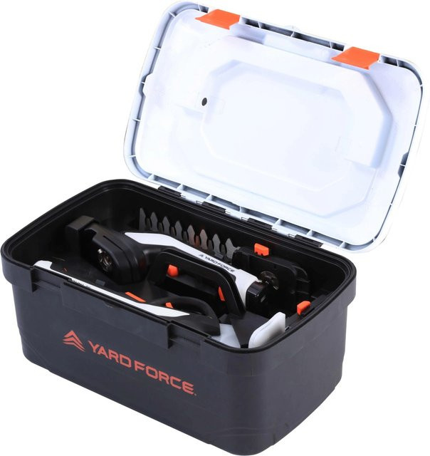 Yard Force Gartenwerkzeug-Set Vita 6-teilig in Schwarz-Weiß mit 4 wiederaufladbaren Akkus und Aluminium-Komponenten - Bild 1