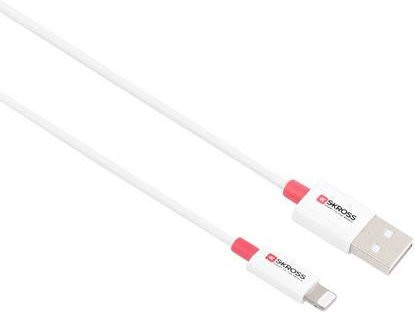 Skross USB 2.0 Kabel mit USB-A Stecker und Lightning Anschluss, Weiß, Länge: 1,20 m, SKCA0004A-MFI120CN - Bild 1