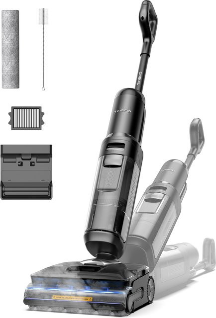 Tineco Floor ONE S7 Stretch Steam Nass-Trockensauger mit HyperSteam und FlashDry Selbstreinigung, 180 Grad Lay-Flat Design und 80 Minuten Laufzeit - Bild 1