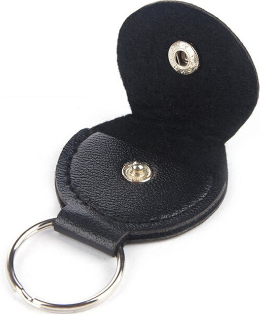Gitarren-Plektren-Halter, Faux Leder, Schwarz, Unisex - Bild 1