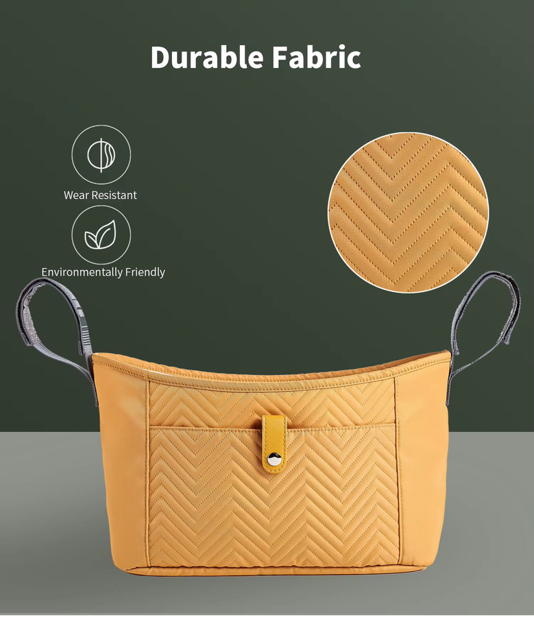 Insular Organizer Tasche für Kinderwagen und Buggy in Schwarz zur Aufbewahrung von Windeln und Flaschen - Bild 4
