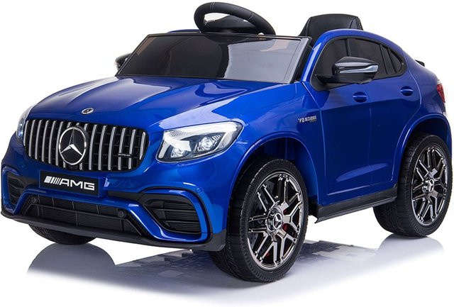 Moni Mercedes AMG GLC 63S Elektroauto mit EVA-Reifen, Musik und Fernbedienung, blau - Bild 1
