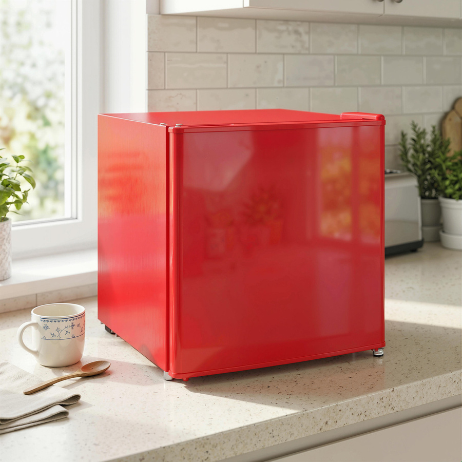 HOMCOM Mini-Gefrierschrank als elektrische Gefrierbox in Rot mit 35 l Volumen, 5-stufiger Temperaturregelung und 41 dB Betriebsgeräusch, B/T/H: 47 x 44,2 x 48,8 cm - Bild 2