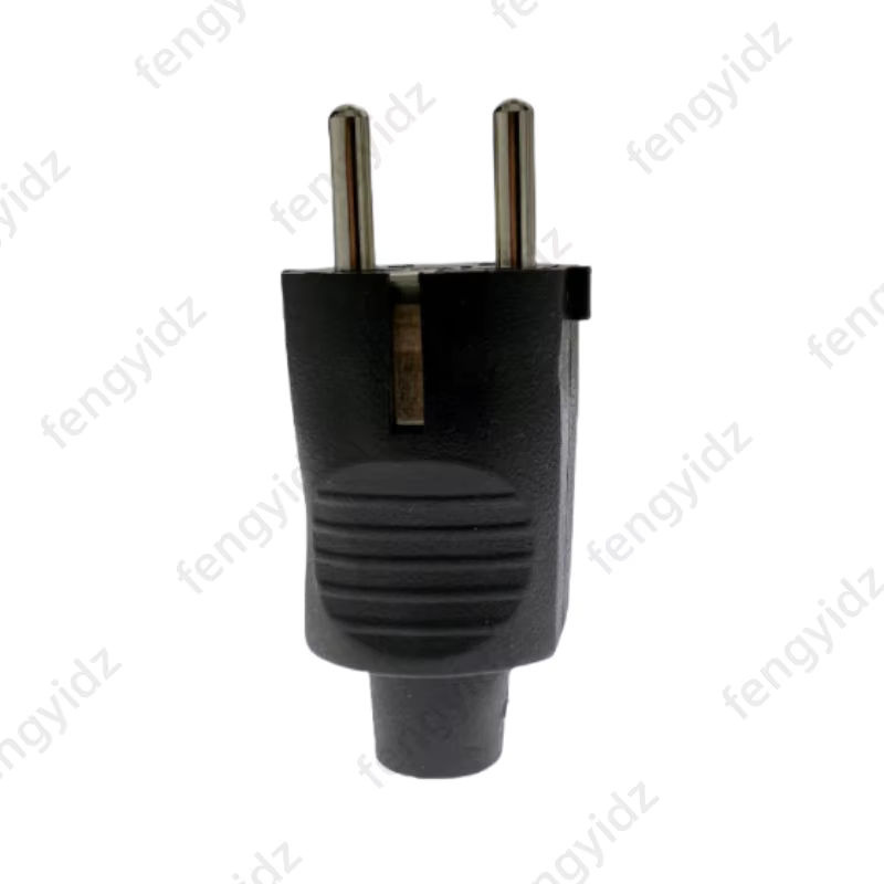 Fengyidz Netzkabel mit EU-Stecker und Buchse in Schwarz, 250V 16A - Bild 2