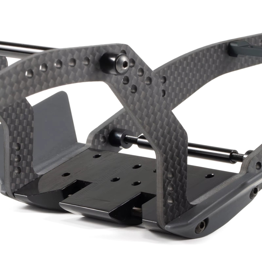 YFGRGT Carbon Fiber LCG Custom Build Chassis Kit und Link Kit, 1/10 RC Rock Crawler Capra F10 Achse, Zubehör - Bild 3