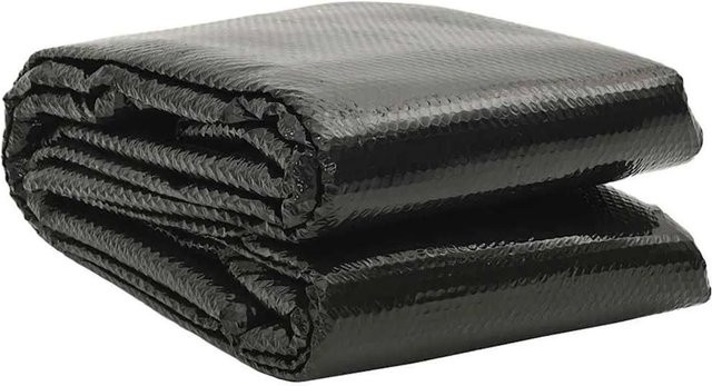 vidaXL Rechteckige Poolabdeckung als Solarfolie aus PE in Schwarz, B: 600 cm, T: 400 cm - Bild 1