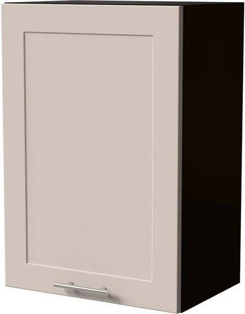 Feldmann-Wohnen Hängeschrank Oslo W2/50 in Schwarz und Kaschmir Matt mit Soft-Close-Türen, B/T/H: 50 x 32,5 x 72 cm - Bild 1