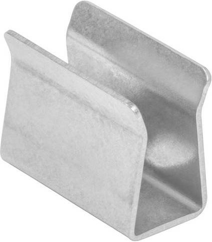 Barthelme Halterung U-Form aus Edelstahl und Aluminium in Silber - Bild 1