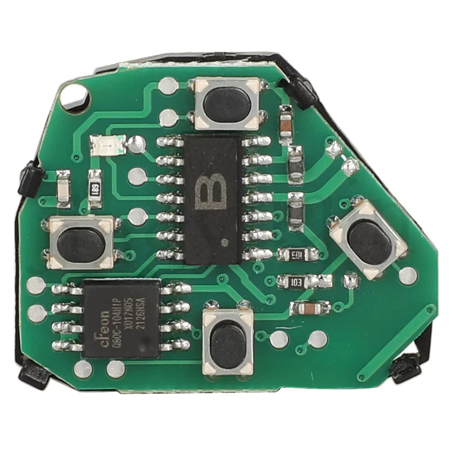 Jingyuqin Smart Remote Autoschlüssel für Toyota Verso, Corolla, Yaris Verso und Avensis mit ID-G Chip, Schwarz, 433 MHz, Ersatzschlüssel 89071-0F060 - Bild 3