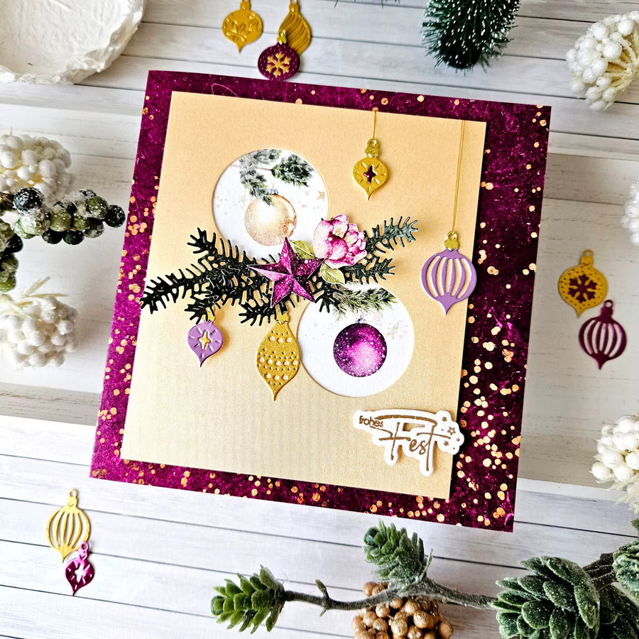 Metallstanzformen und Klarsichtstempel Set mit Stadthäusern, Panorama, Hirsch und Baum in Multicolour für Scrapbook und Bastelmaterial - Bild 2