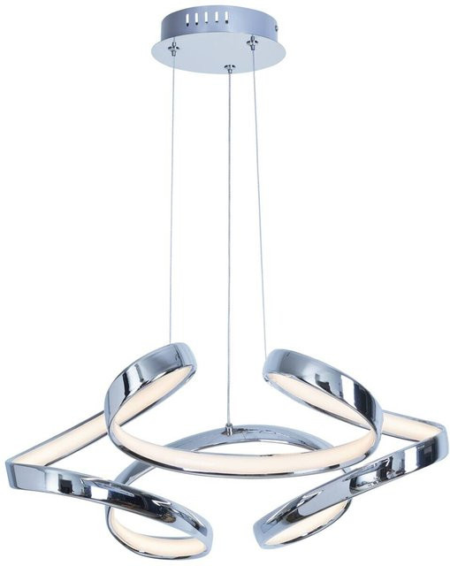 POCOline Pendelleuchte Mairette LED Ring aus Aluminium in Chrom, Durchmesser: 48 cm - Bild 1