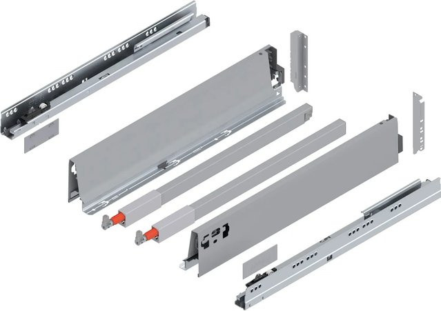 Blum D-Reling Tandembox antaro Vollauszug Grau 450 mm 30 kg 1 Paar - Bild 1