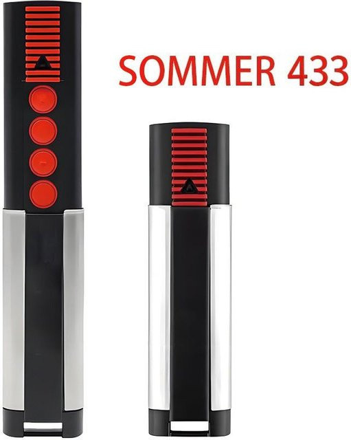 SOMMER TX03-868-4 Fernbedienung für Garagentor- und Rollladensteuerung in Schwarz - Bild 1